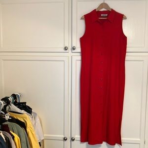 BICE by Sag Harbor Vintage size M/L red color linen blend